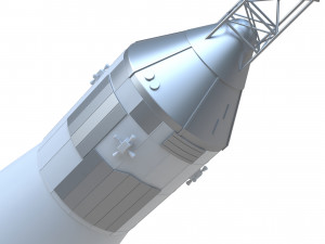 saturn v 3D 모델