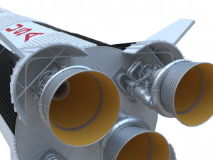 saturn v 3D 모델