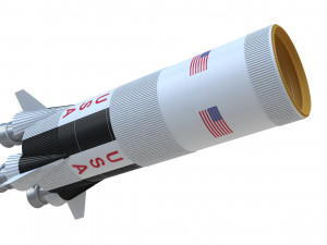 saturn v 3D 모델