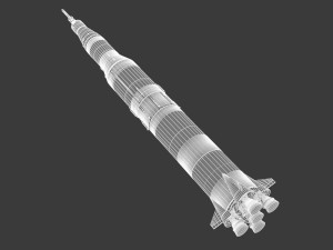 saturn v 3D 모델