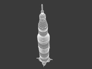 saturn v 3D 모델