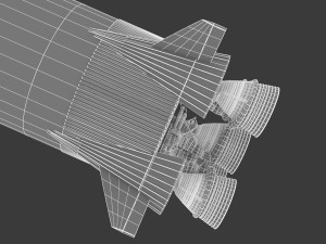 saturn v 3D 모델