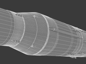 saturn v 3D 모델