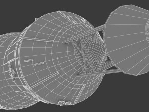 saturn v 3D 모델