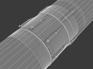 saturn v 3D 모델