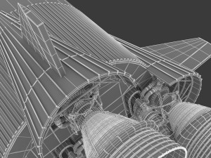 saturn v 3D 모델