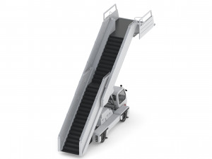 passenger steps car Model 3D