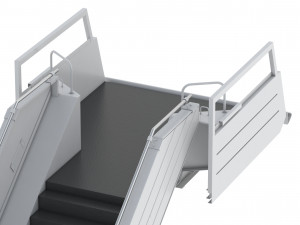 passenger steps car Model 3D
