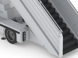 passenger steps car Model 3D