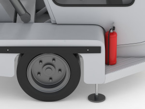 passenger steps car Model 3D