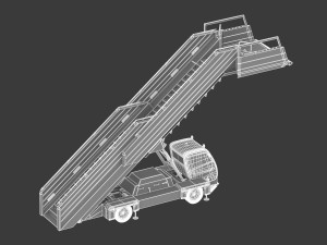 passenger steps car Model 3D
