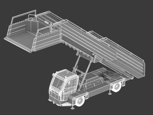 passenger steps car 3D Model