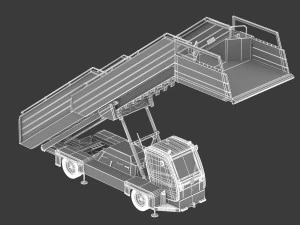 passenger steps car 3D Model