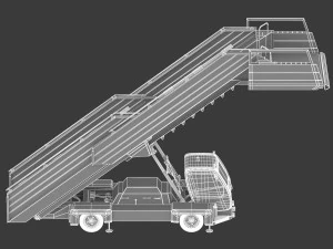 passenger steps car 3D Model