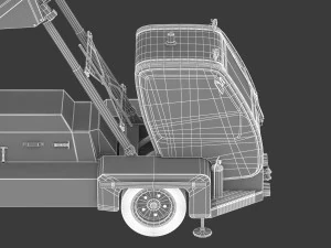 passenger steps car 3D Model