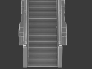 passenger steps car 3D Model