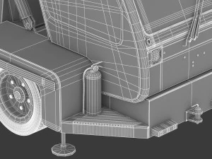 passenger steps car 3D Model