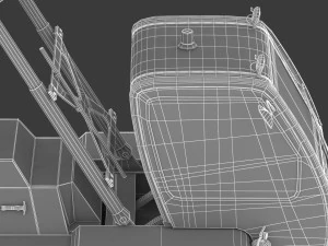 passenger steps car 3D Model