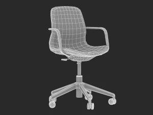 modelo de cadeira de escrit&oacute;rio ikea langfjall Modelo 3D