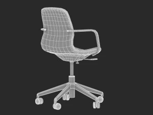 modelo de cadeira de escrit&oacute;rio ikea langfjall Modelo 3D