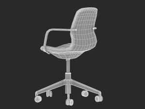 modelo de cadeira de escrit&oacute;rio ikea langfjall Modelo 3D