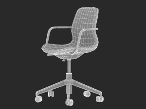 modelo de cadeira de escrit&oacute;rio ikea langfjall Modelo 3D