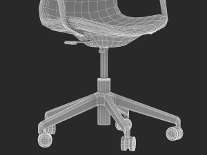modelo de cadeira de escrit&oacute;rio ikea langfjall Modelo 3D