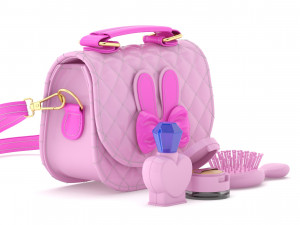 play purse set 3Dモデル