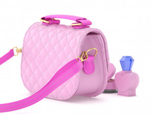 play purse set 3Dモデル
