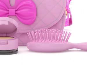 play purse set 3Dモデル