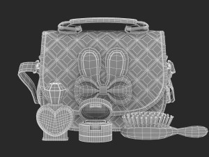 play purse set 3Dモデル