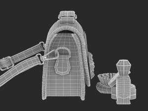 play purse set 3Dモデル