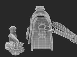 play purse set 3Dモデル