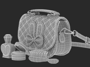 play purse set 3Dモデル