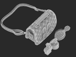 play purse set 3Dモデル