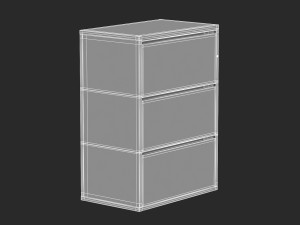 herman miller storage cabinet meridian 5 3Dモデル