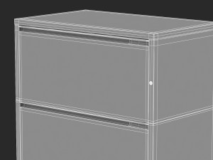 herman miller storage cabinet meridian 5 3Dモデル