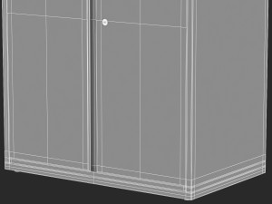 herman miller storage cabinet meridian 4 3D Model