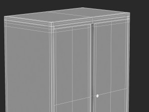 herman miller storage cabinet meridian 4 3D Model