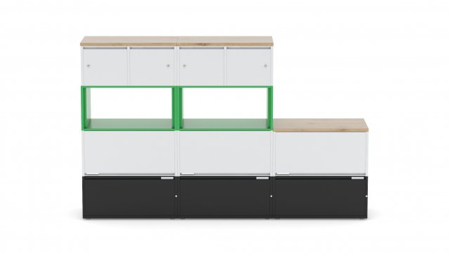 herman miller storage cabinet meridian 3 3D मॉडल .c4d .max .obj .3ds .fbx .stl .blend 