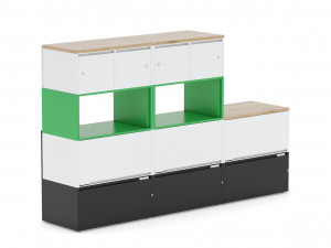herman miller storage cabinet meridian 3 3D मॉडल