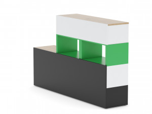 herman miller storage cabinet meridian 3 3D मॉडल