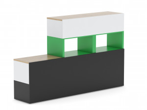 herman miller storage cabinet meridian 3 3D मॉडल