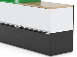 herman miller storage cabinet meridian 3 3D मॉडल