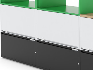 herman miller storage cabinet meridian 3 3D मॉडल