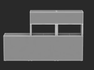 meuble de rangement herman miller m&eacute;ridien 3 Modèle 3D