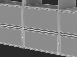 meuble de rangement herman miller m&eacute;ridien 3 Modèle 3D