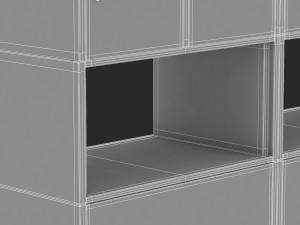 herman miller storage cabinet meridian 3 3D मॉडल