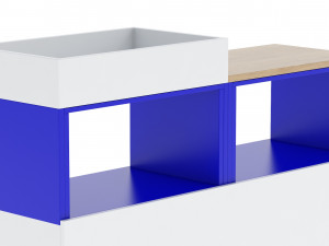 herman miller storage cabinet meridian 2 3D Модель