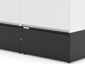 herman miller storage cabinet meridian 2 3D Модель